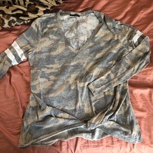 Distressed Camo Top